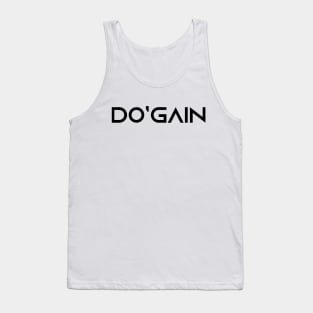 Do'gain (Black) logo.  For people inspired to build better habits and improve their life. Grab this for yourself or as a gift for another focused on self-improvement. Tank Top